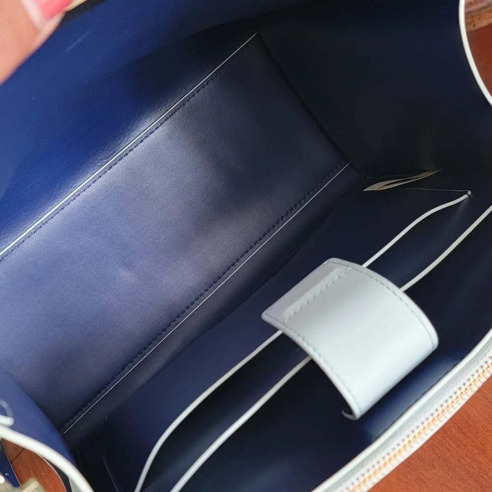 Kate Spade Kyra Arbour Hill Light Blue Leather Satchel Tote